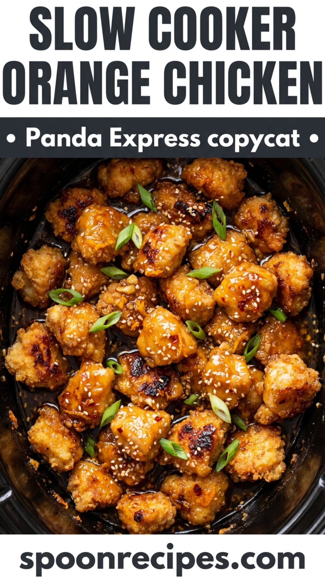 Panda Express Copycat Orange Chicken | Slow Cooker Recipe | Crockpot orange chicken with panda express sauce, Asian orange chicken crock pot, Orange chicken recipe crockpot