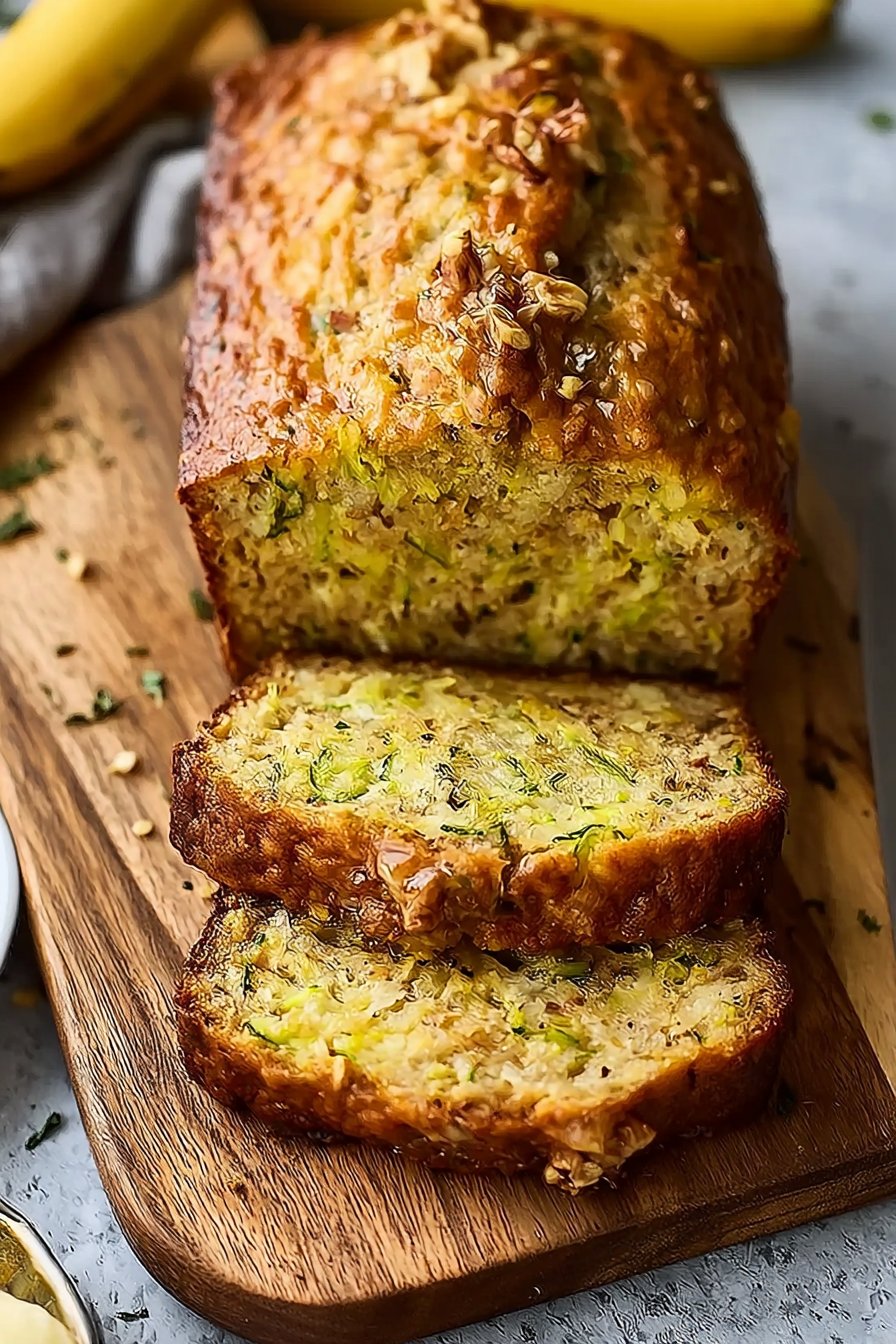Moist Zucchini Banana Bread