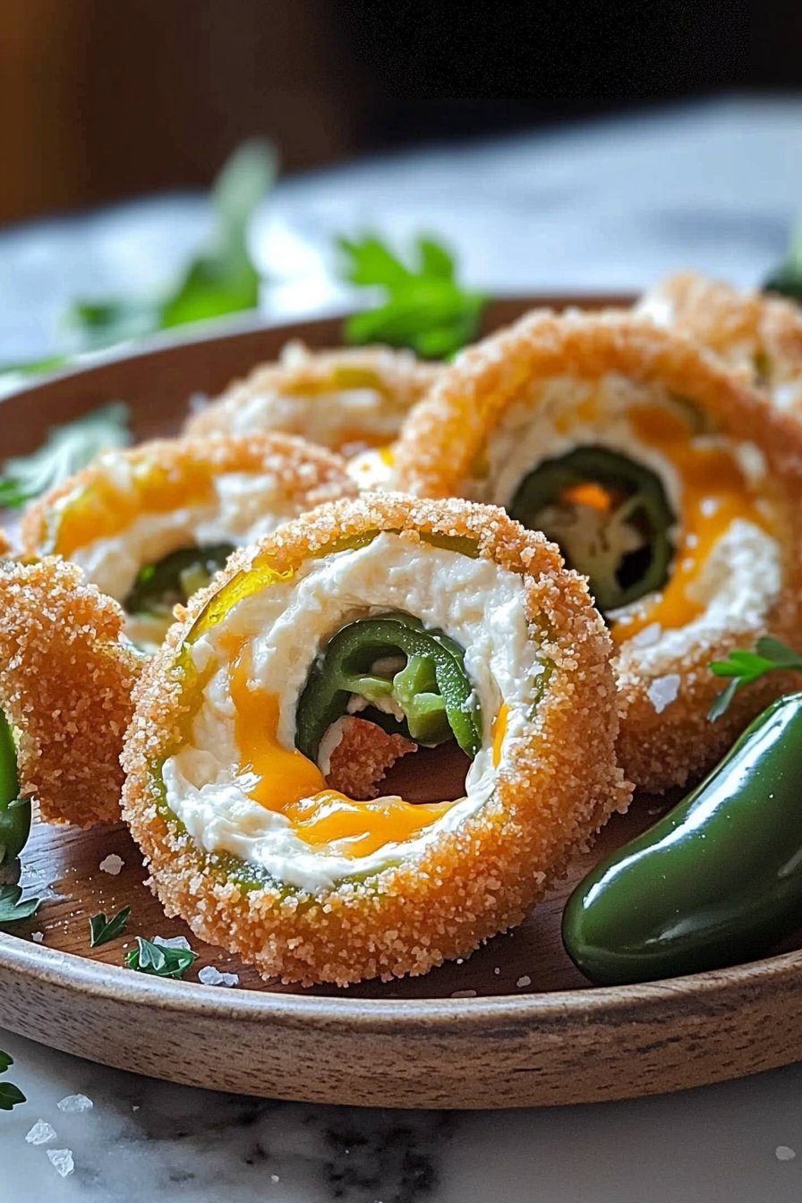 Jalapeño Popper Stuffed Onion Rings