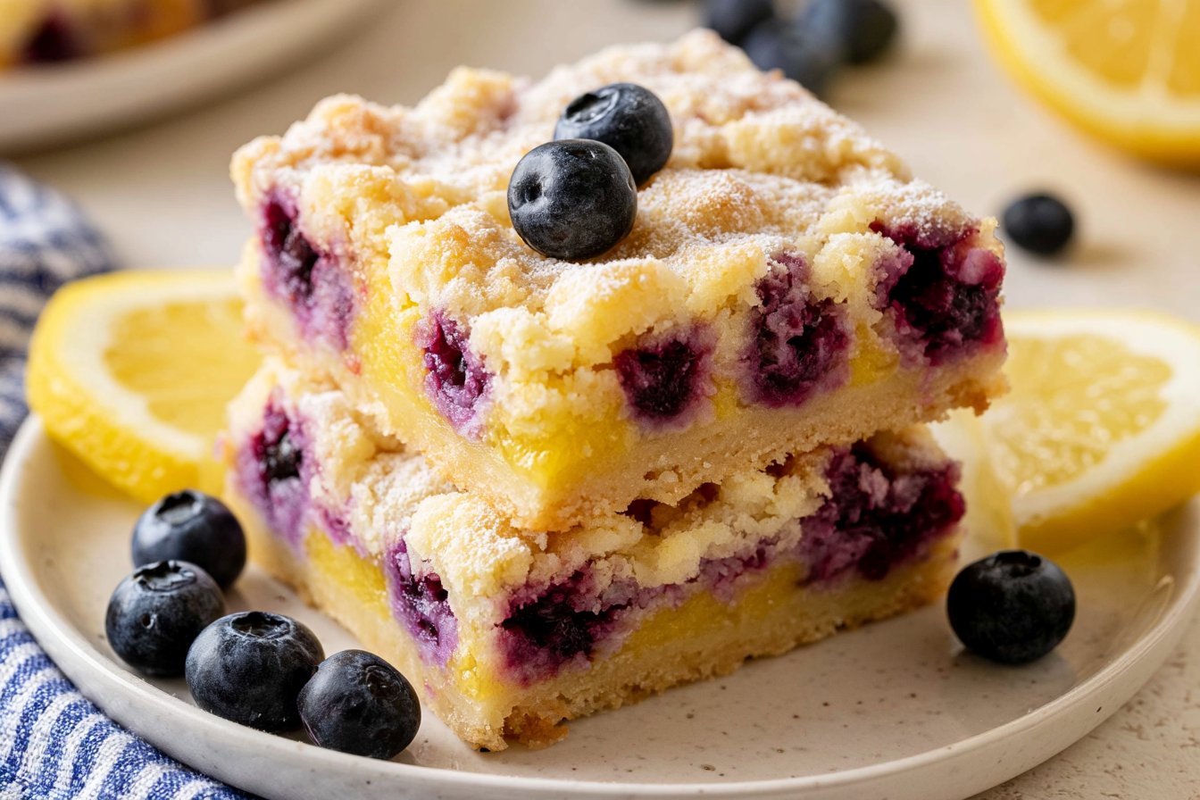 Blueberry Lemon Pie Bars