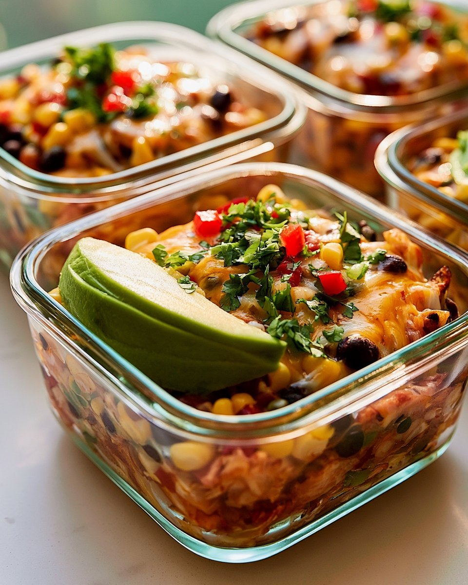 High-Protein Chicken and Cottage Cheese Enchilada Bowls