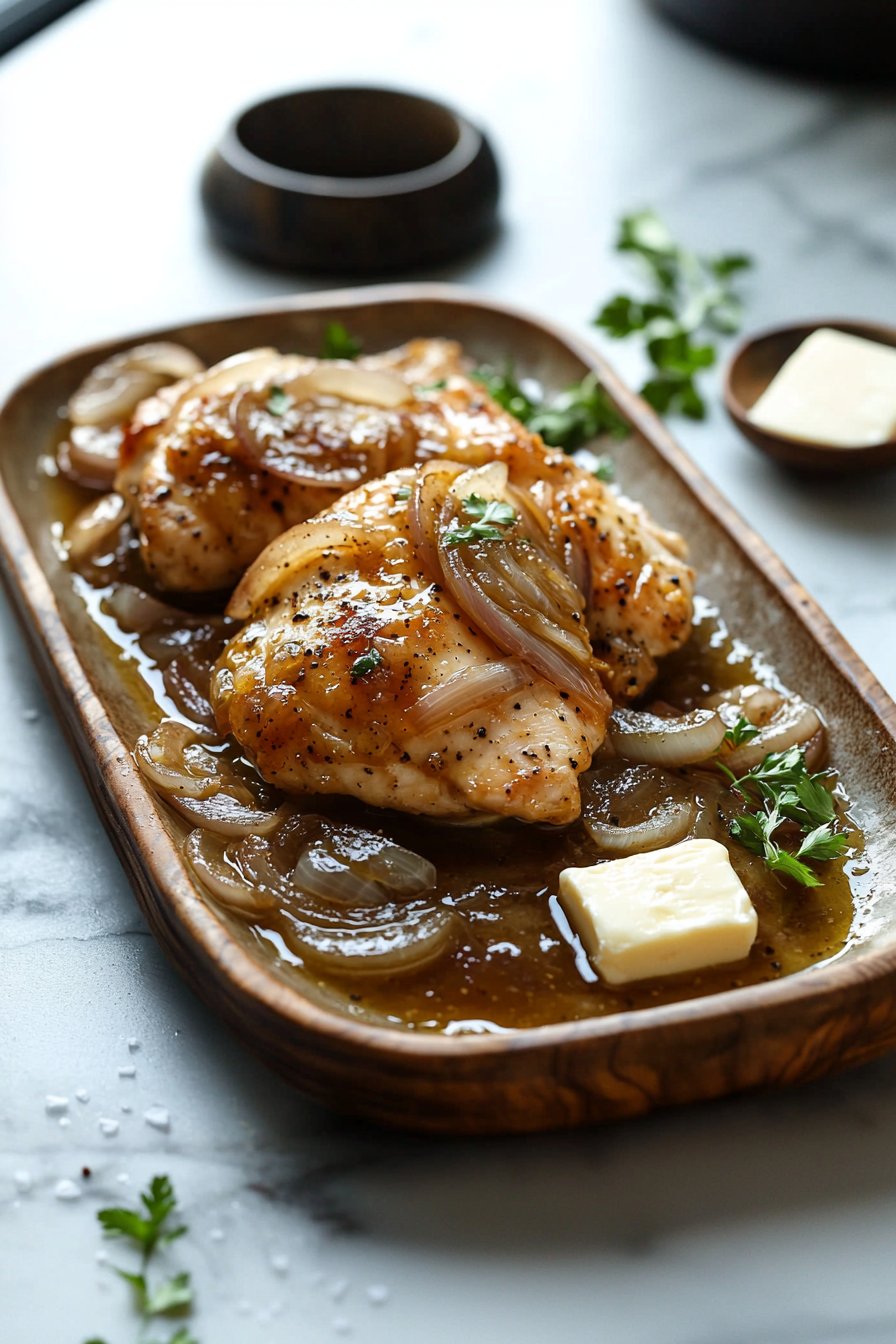 Französisches Zwiebelfleisch