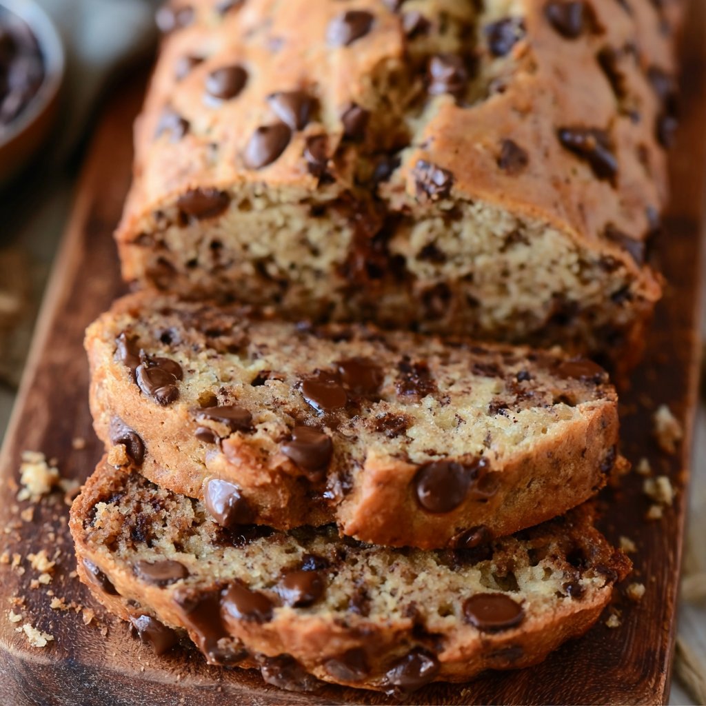 Banana Bread with Chocolate Chips
