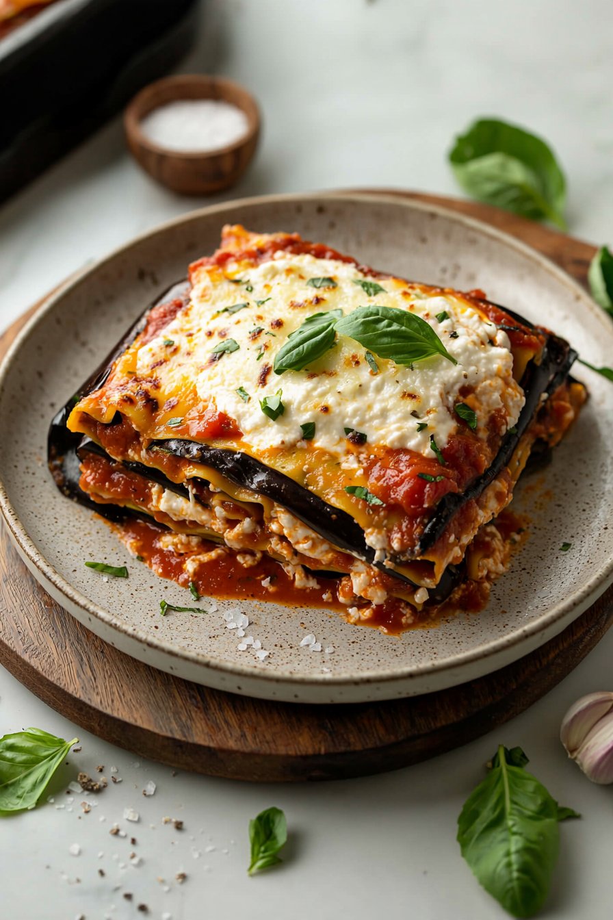 Lazy Eggplant Lasagna