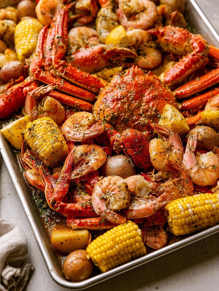 Cajún Seafood Boil with Garlic Butter Sauce