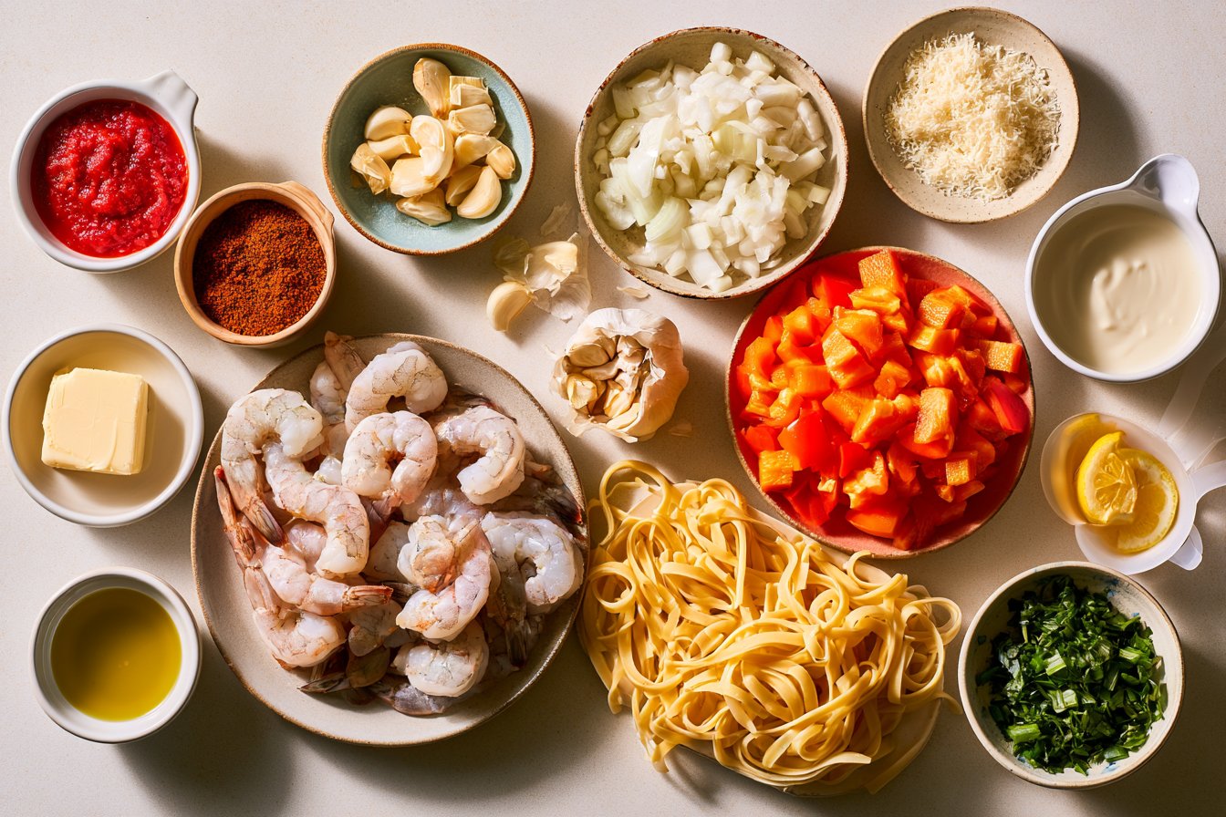 Creamy Cajun Shrimp Pasta