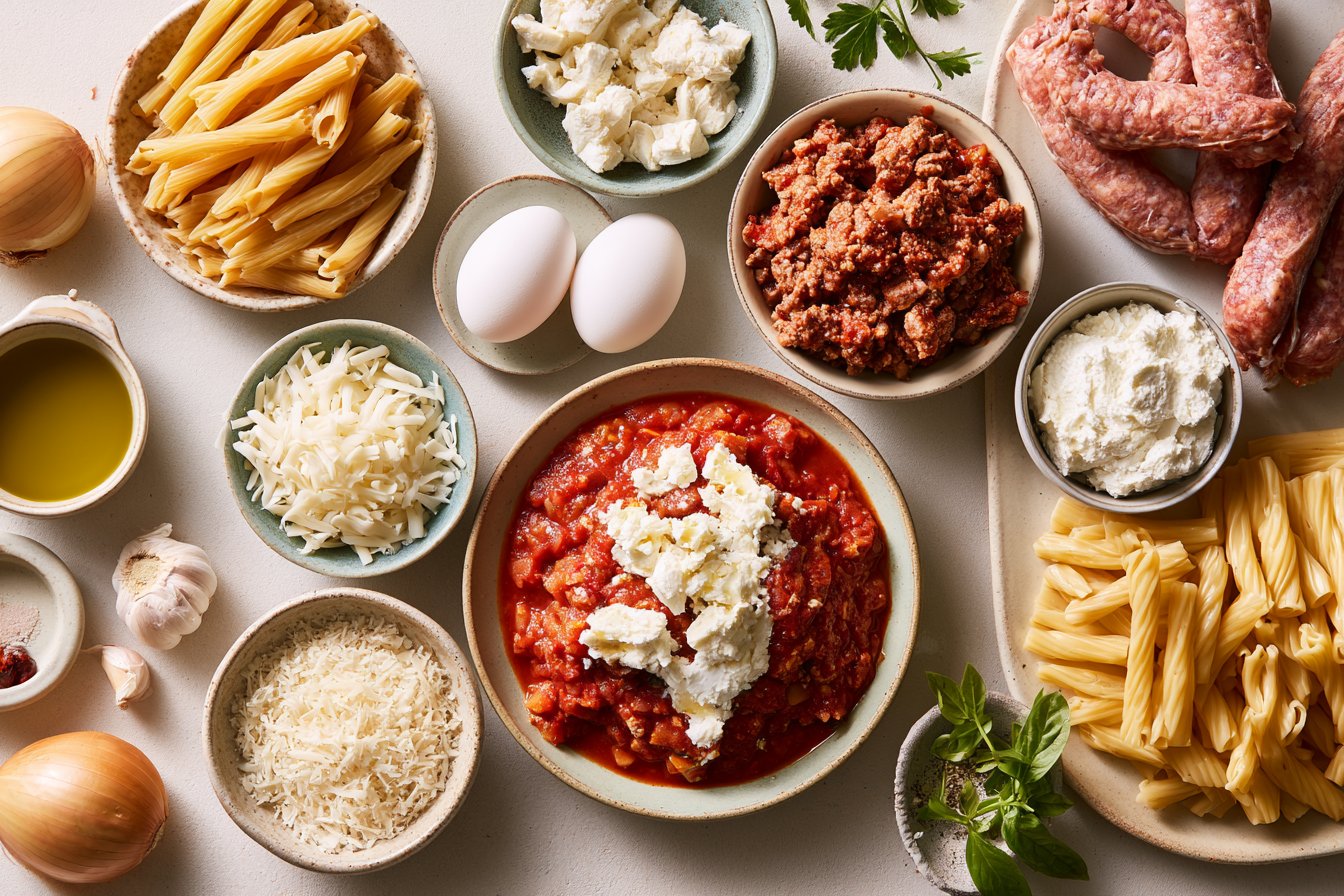Baked Ziti with Ricotta Cheese