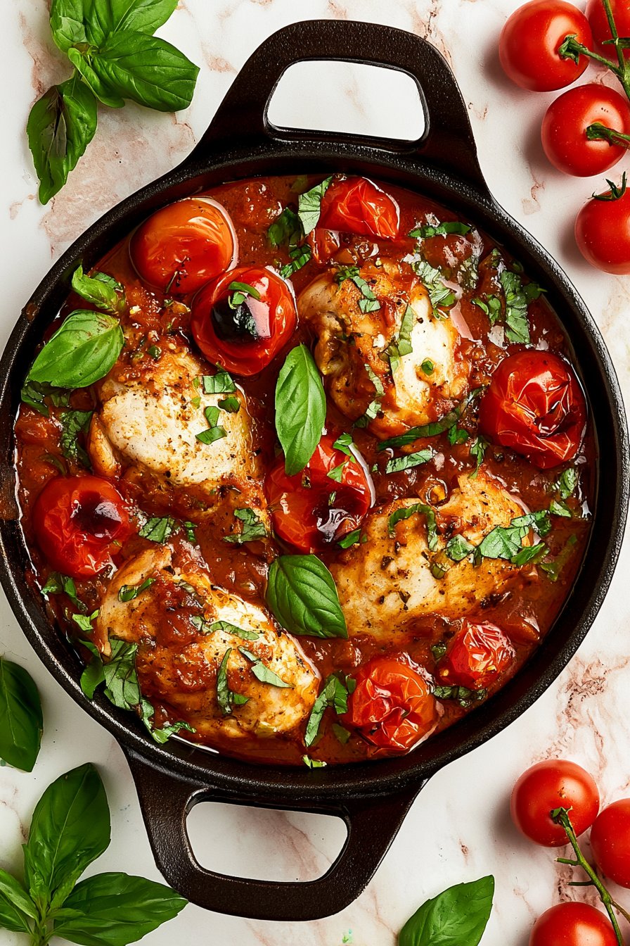 Chicken Caprese Skillet Recipe 1 Caprese Chicken Skillet