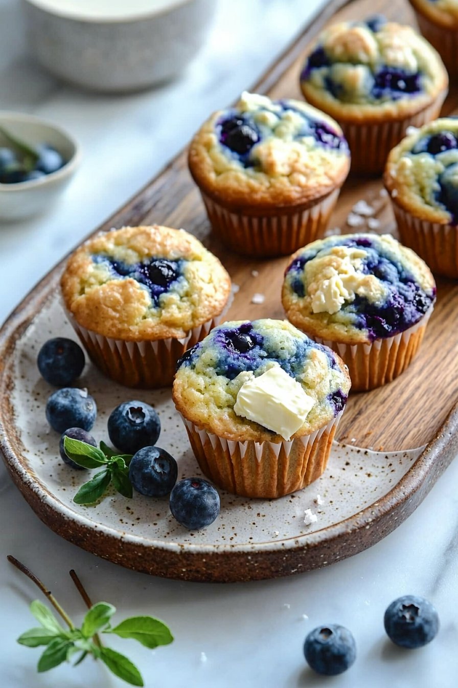 Blaubeer-Frischkäse-Muffins
