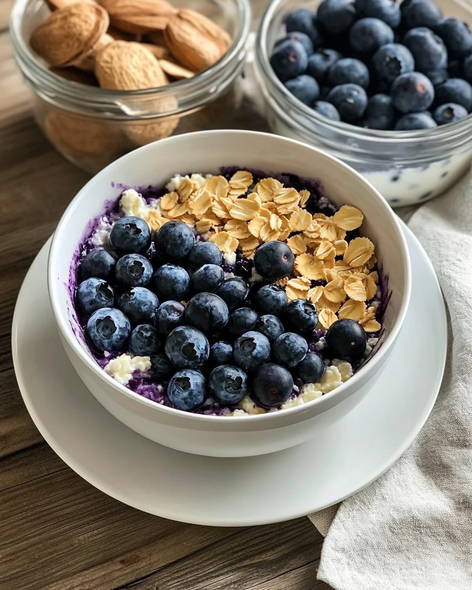 Baked Blueberry Cottage Cheese Breakfast Bowls