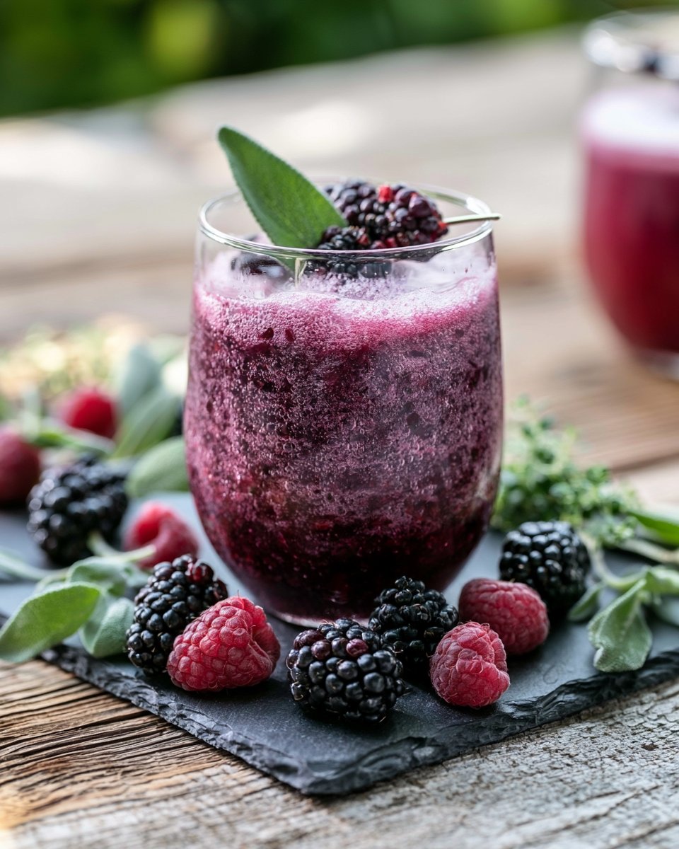 Blackberry Sage Fizz