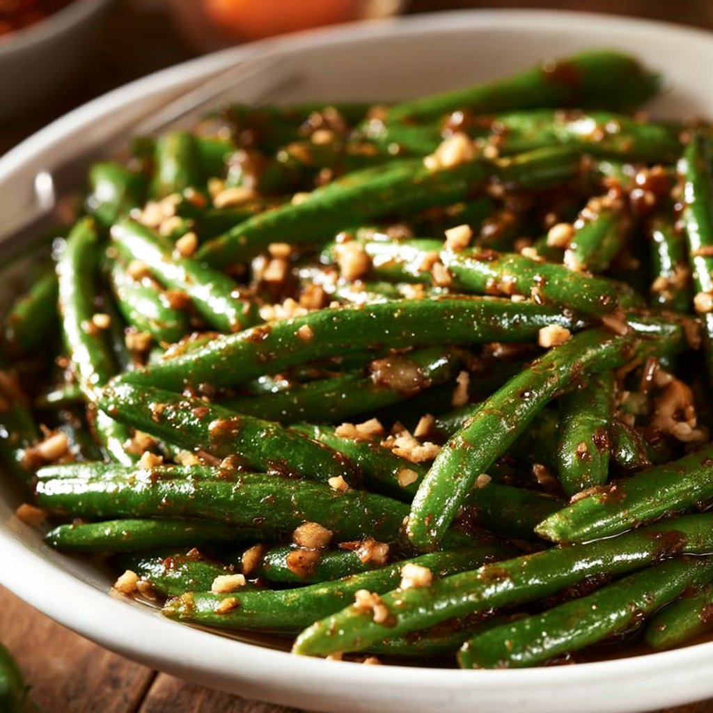 Vibrant Pan Fried Green Beans with Global Flavor