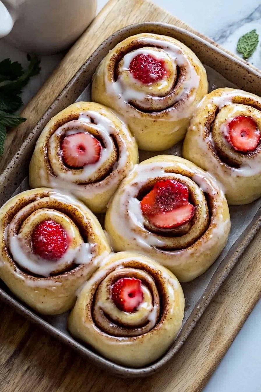 Strawberry Cinnamon Rolls
