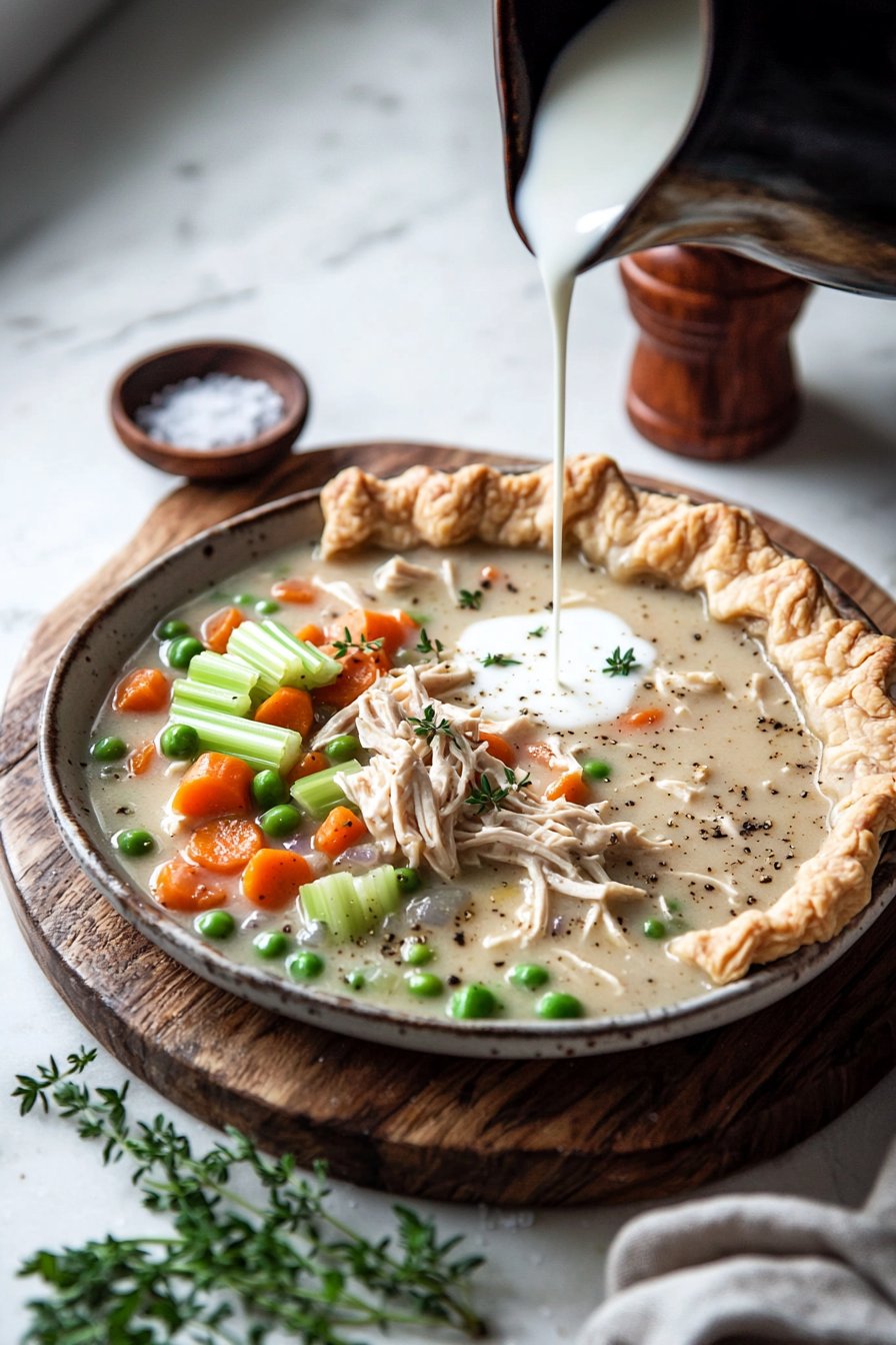 Healthy Chicken Pot Pie Soup