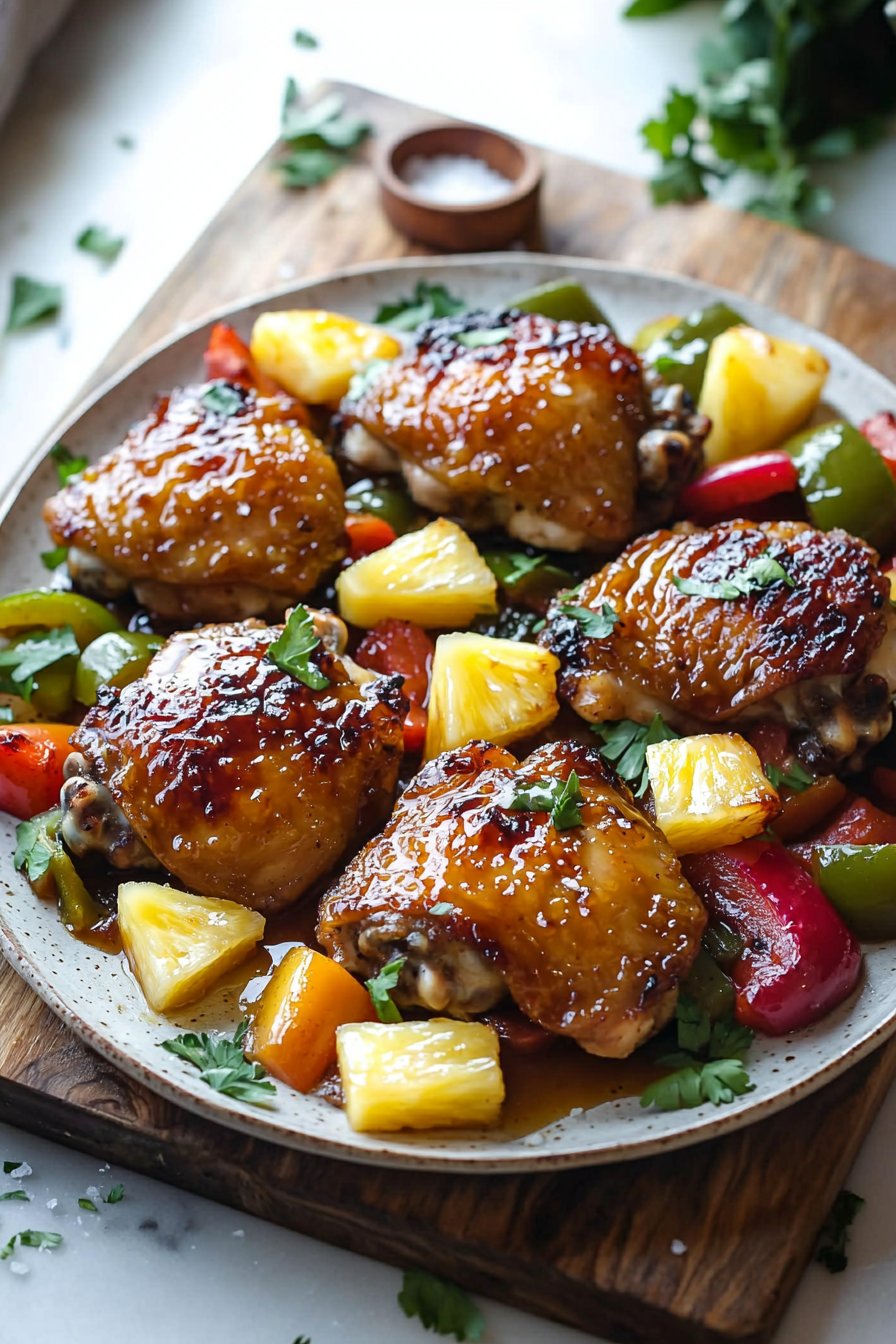Hawaiian Chicken Sheet Pan