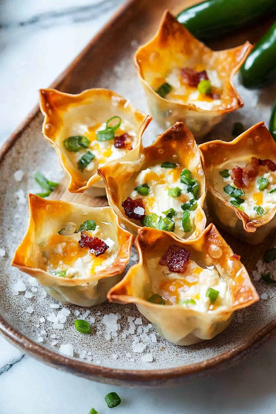 Jalapeno Popper Wonton Cups