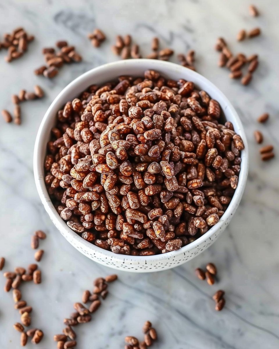 Healthy Crispy Chocolate Puffed Rice Cereal Recipe
