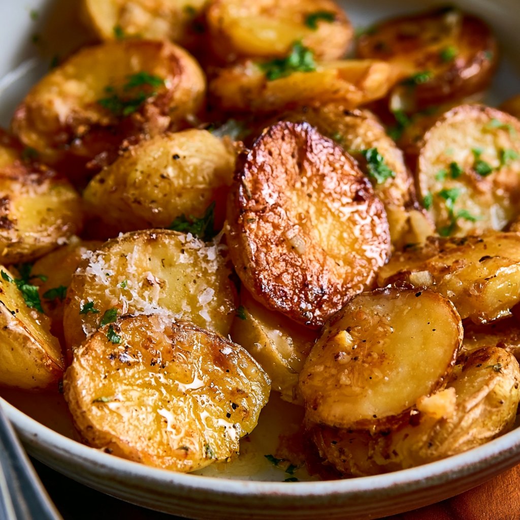 Garlic Parmesan Roasted Potatoes
