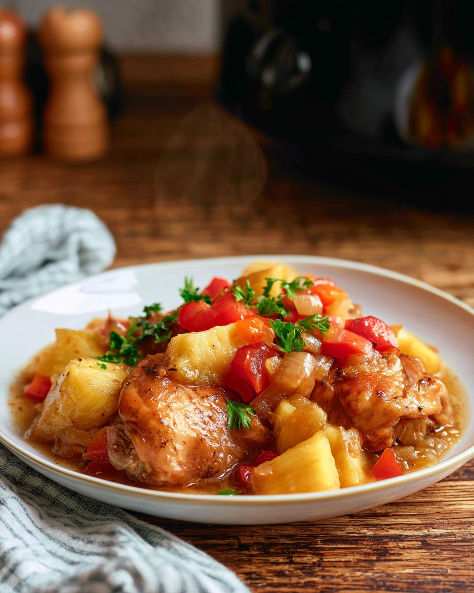 Slow Cooker Chicken with Pineapple Juice Recipe