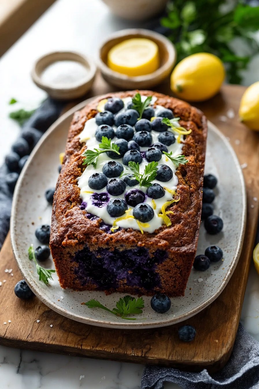 Lemon Blueberry Yogurt Loaf