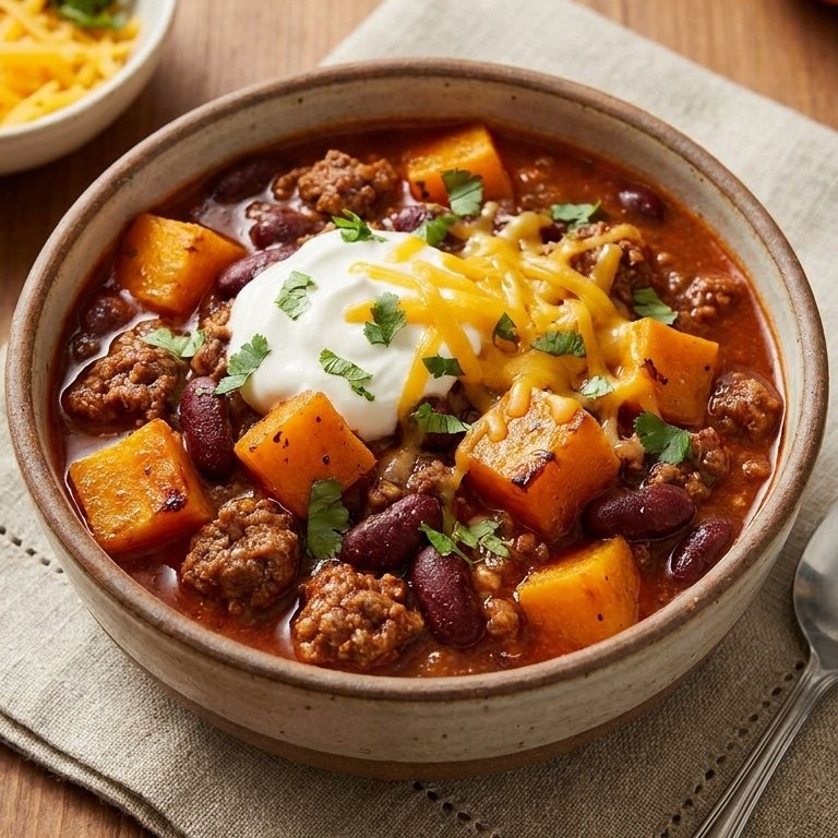 Cozy Crockpot Pumpkin Chili