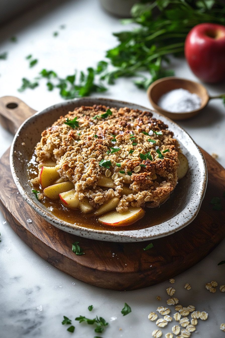 Bourbon Apple Crisp