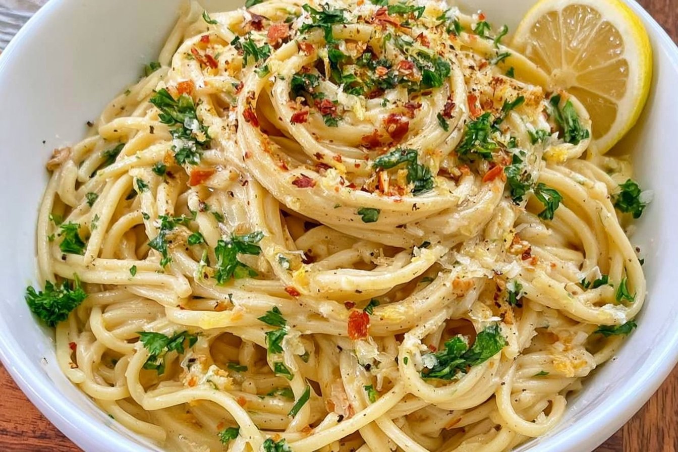 Creamy Vegan Lemon Pasta