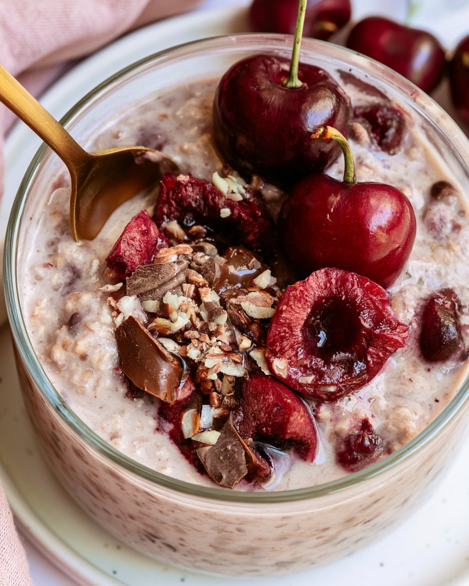Cherry Chocolate Overnight Oats