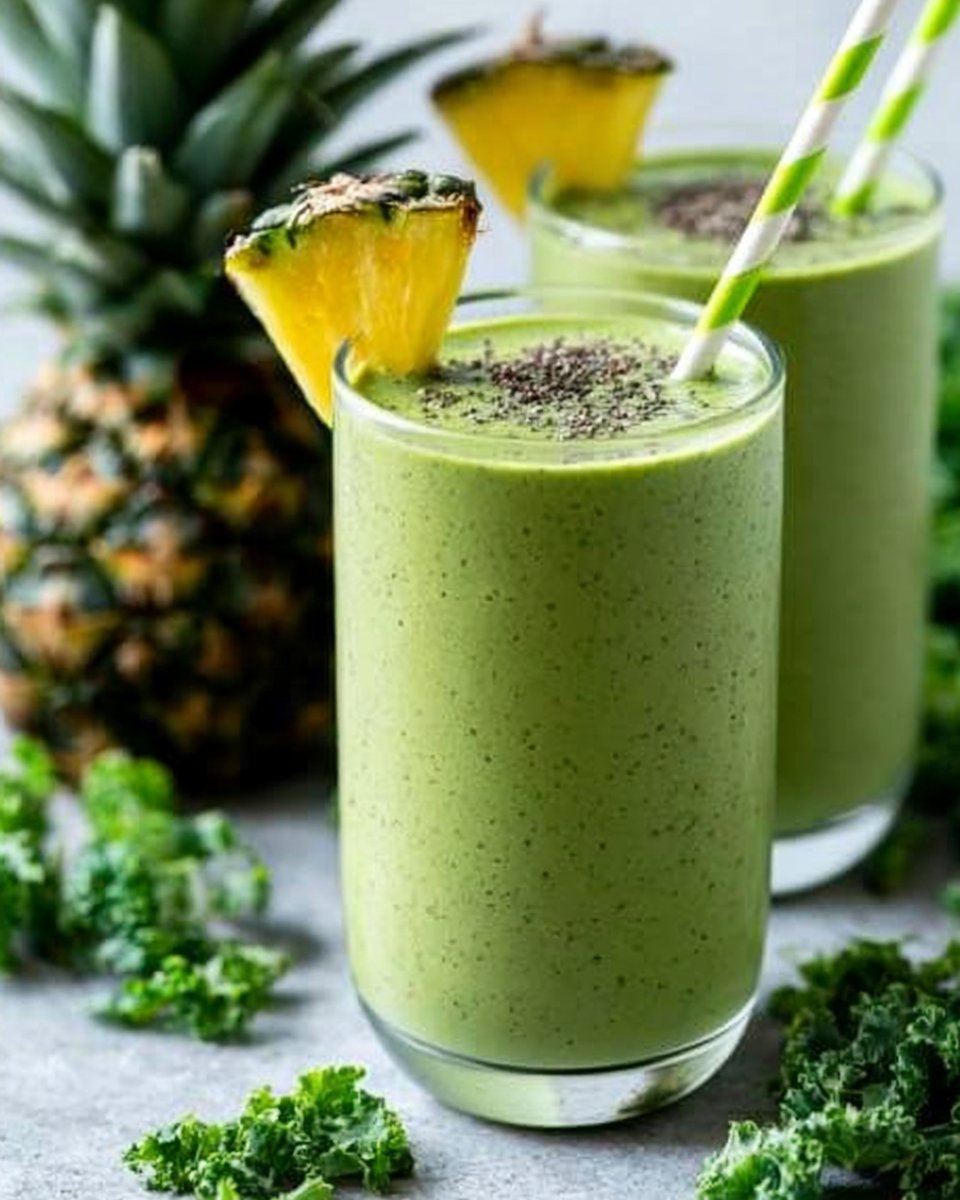 Refreshing Pineapple Kale Smoothie