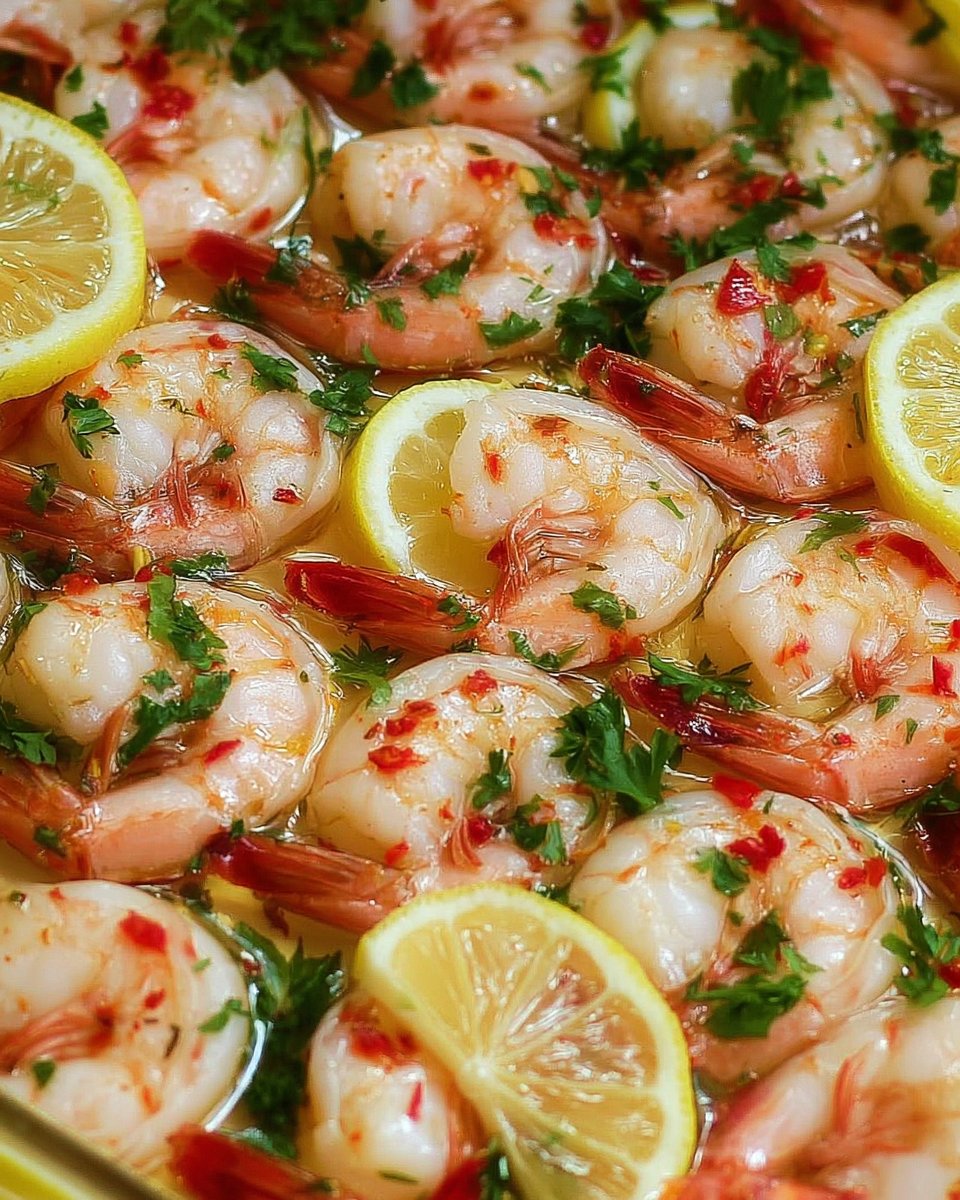 Baked Lemon Parsley Shrimp