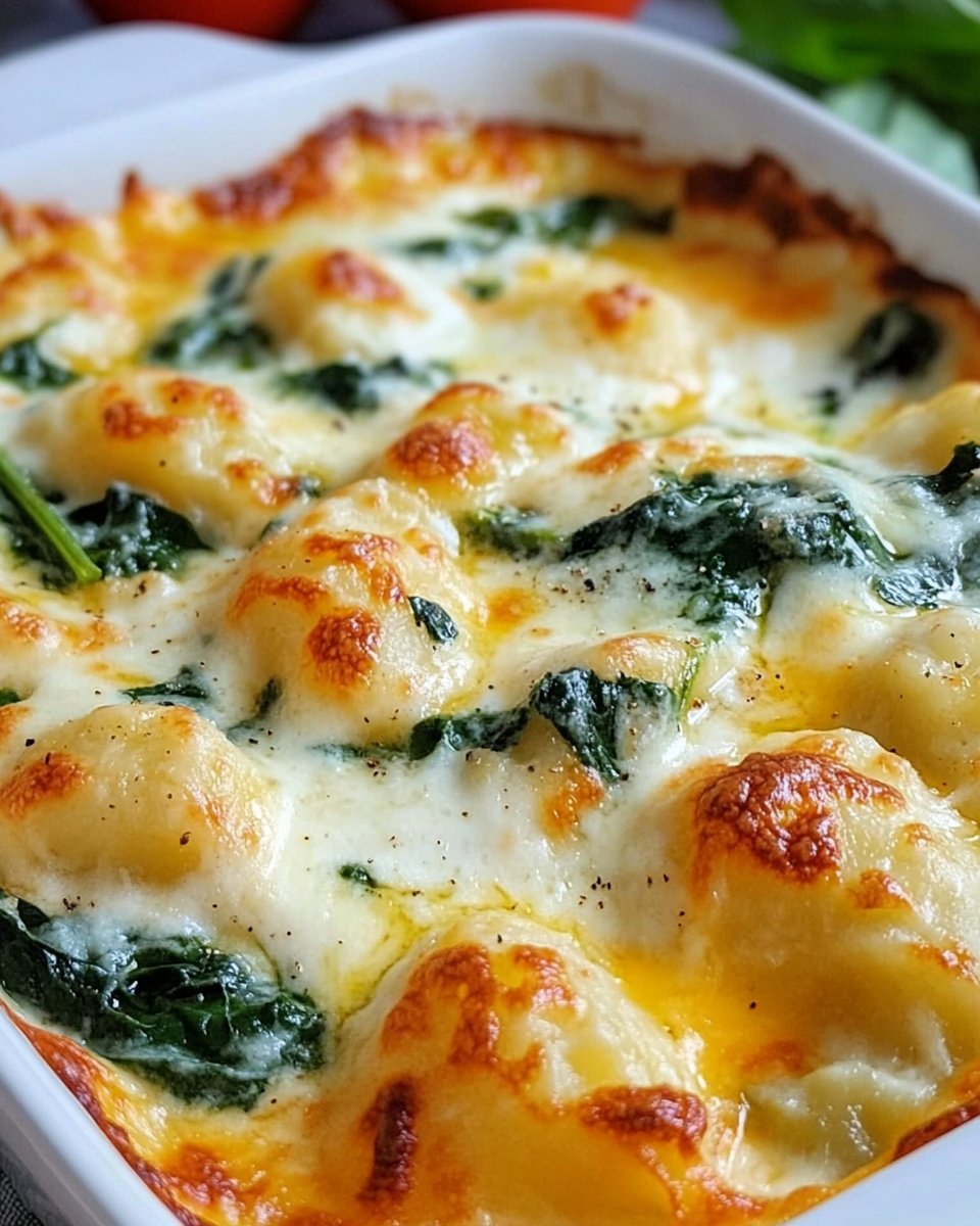 Gnocchi-Spinat-Auflauf