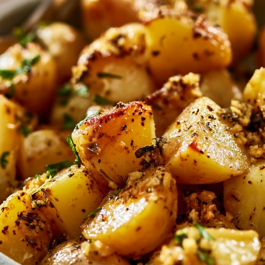 Slow Roasted Greek Lemon Potatoes