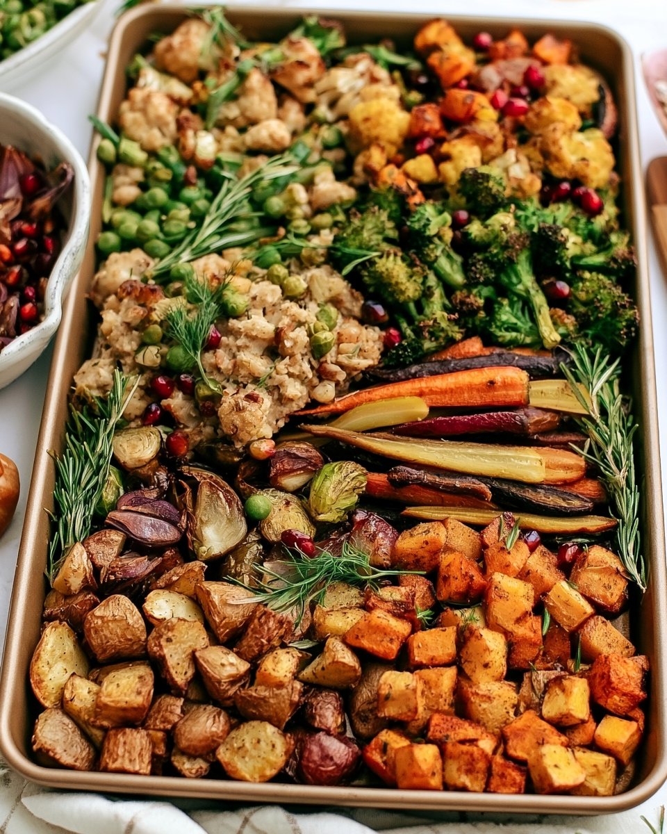 Vegan Sheet Pan Thanksgiving Dinner