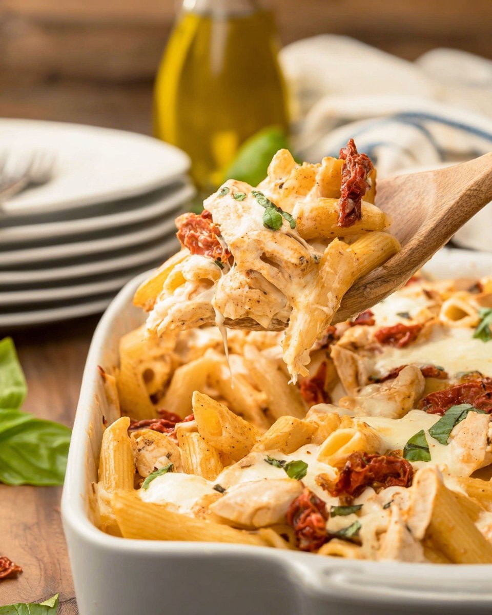 Marry Me Chicken Pasta Casserole
