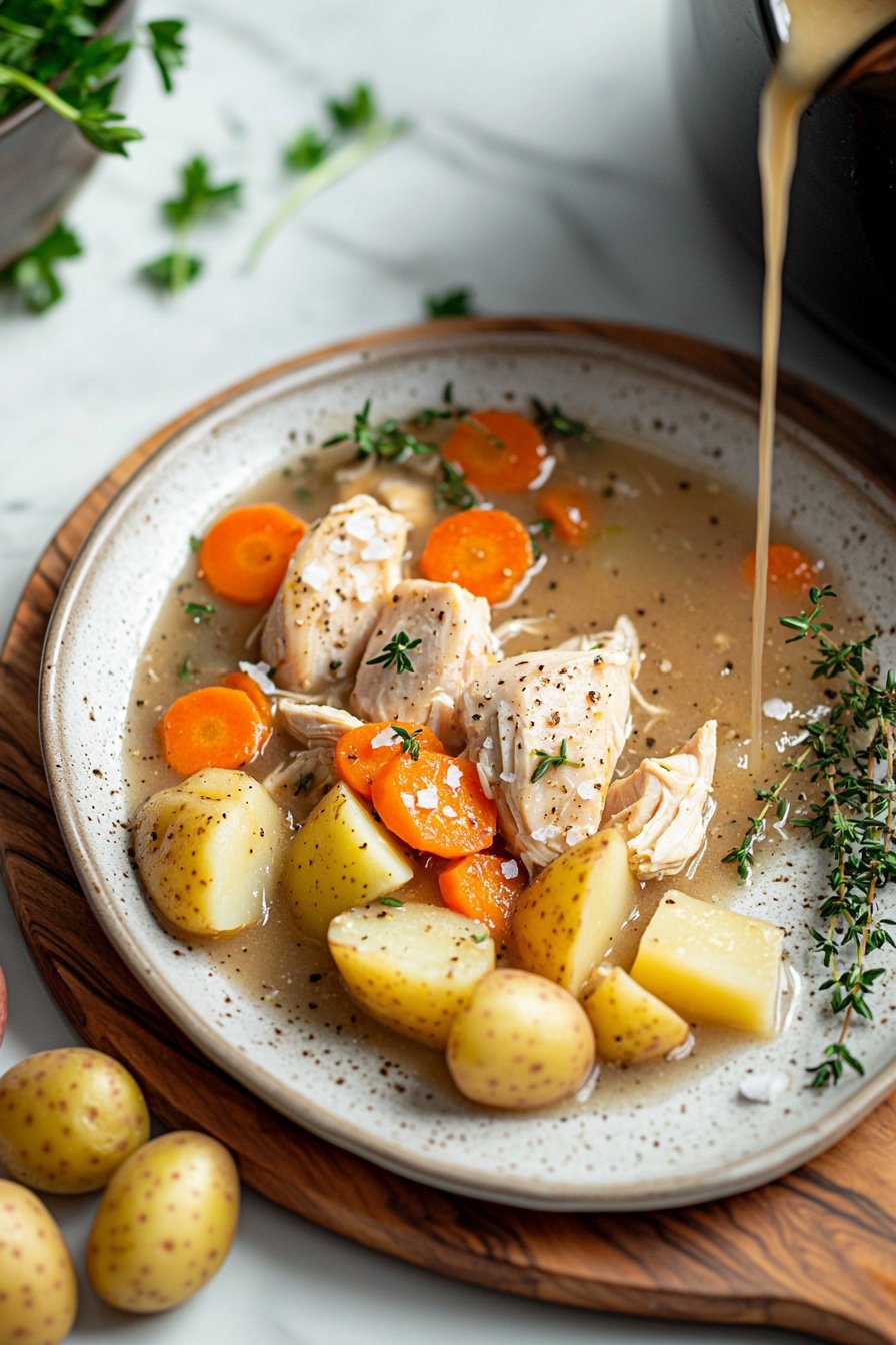Easy Slow Cooker Chicken Stew