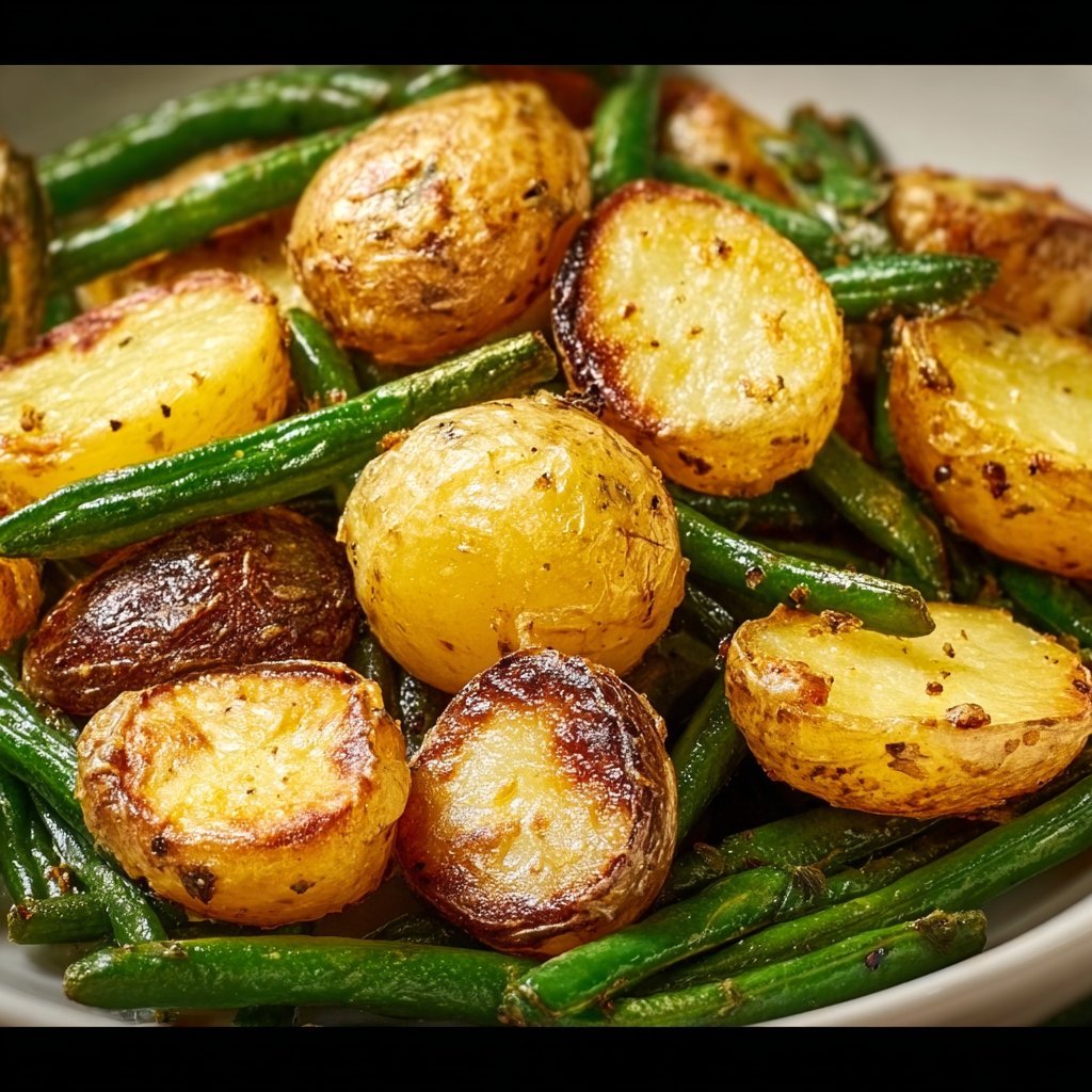 Easy Air Fryer Potatoes and Green Beans