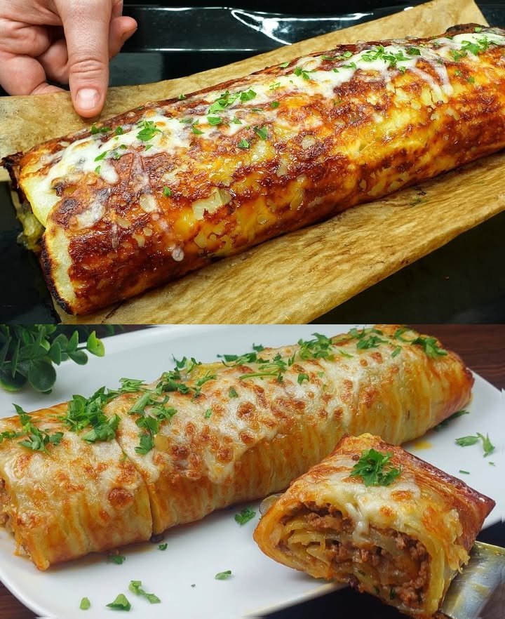 geschmackvoll – GEFÜLLTE PFANNKUCHEN MIT HACKFLEISCH – Geschmackvoll