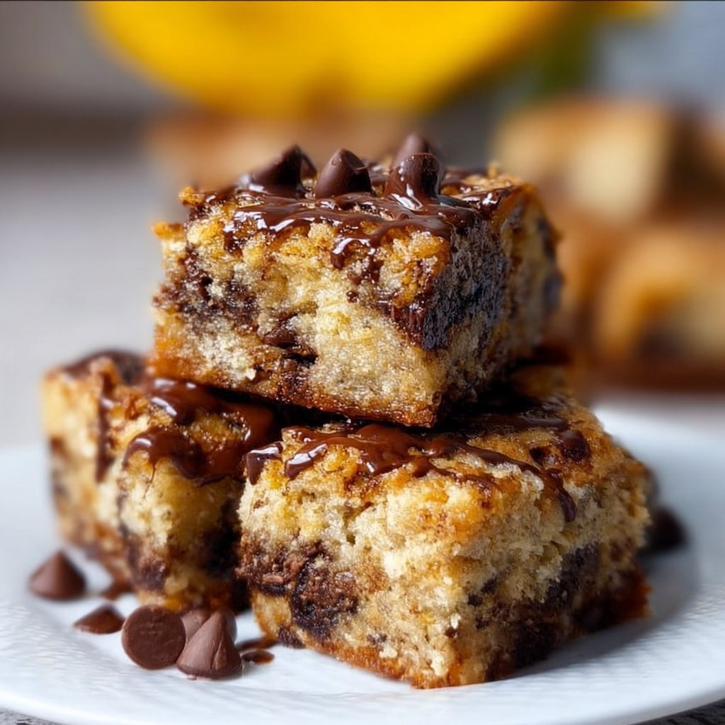 Chocolate Chip Banana Bars