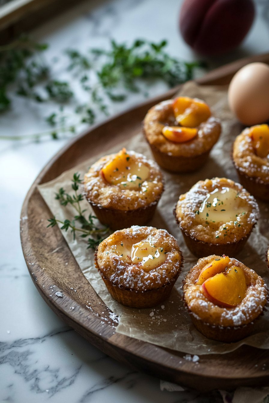 Peach Cobbler Muffins