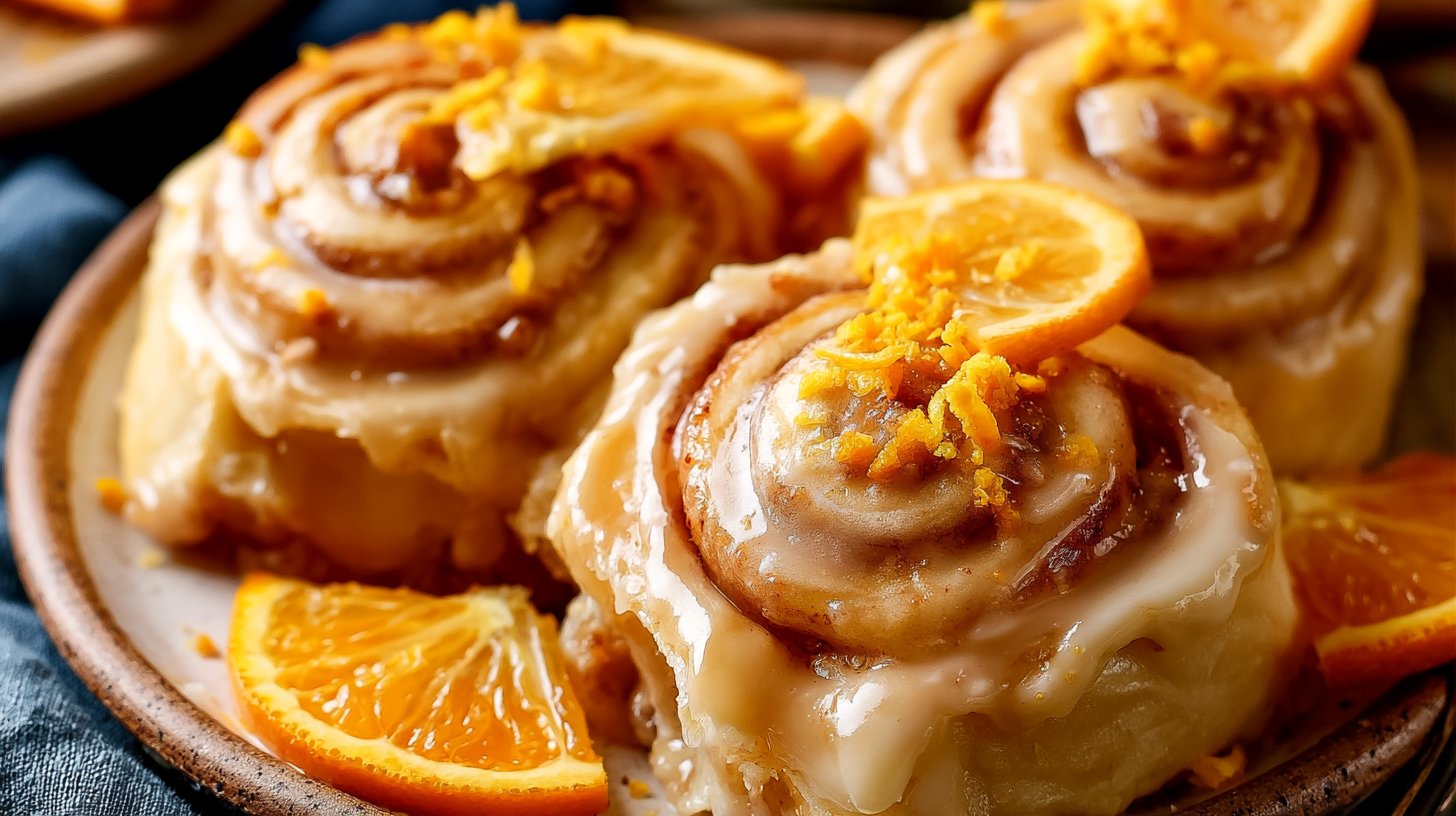 Orange Creamsicle Cinnamon Rolls