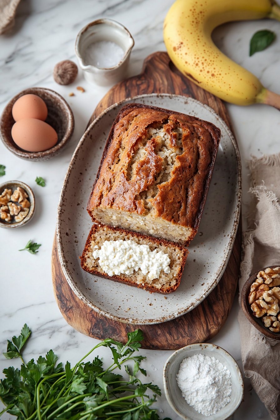 Hüttenkäse Bananenbrot