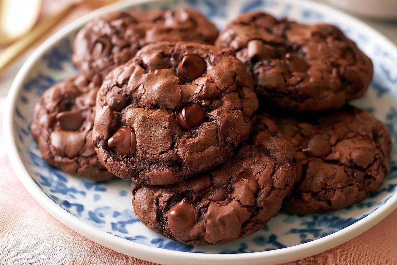 Decadent Double Chocolate Chip Cookies
