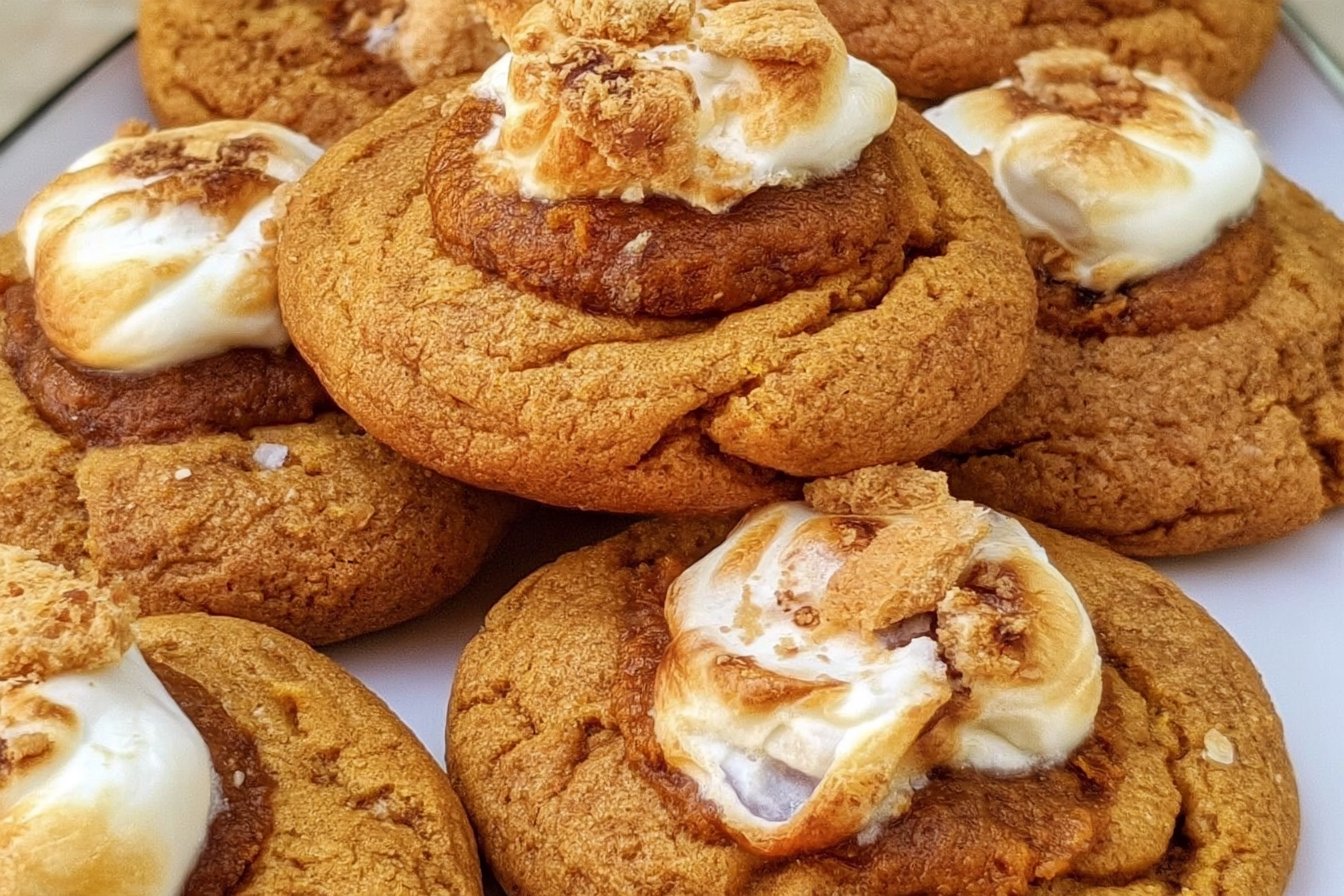 Pumpkin S’mores Cookies