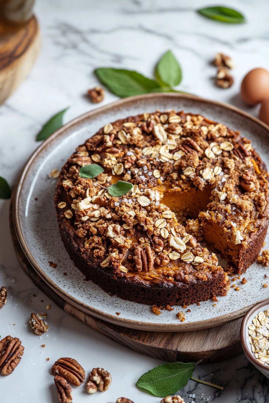 Kürbisstreusel-Kaffeekuchen