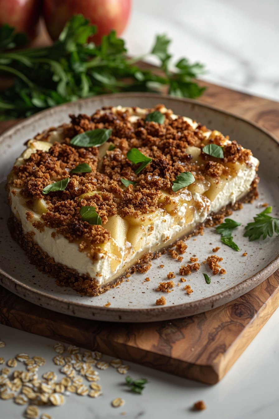 Apple Crisp Cheesecake