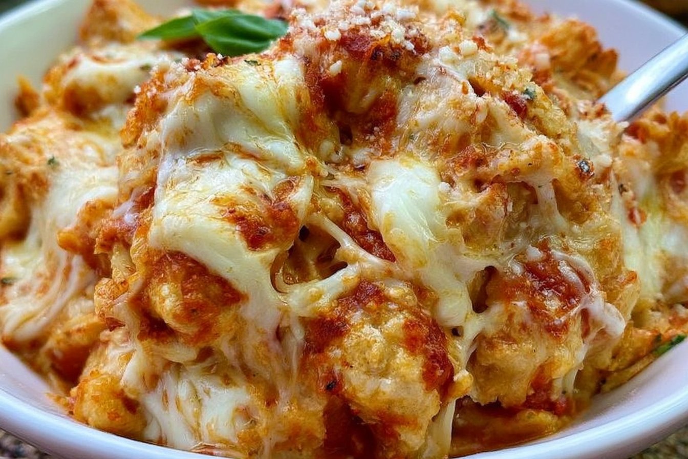 Chicken Parmesan Casserole Keto GF Easy Quick 30 Minutes