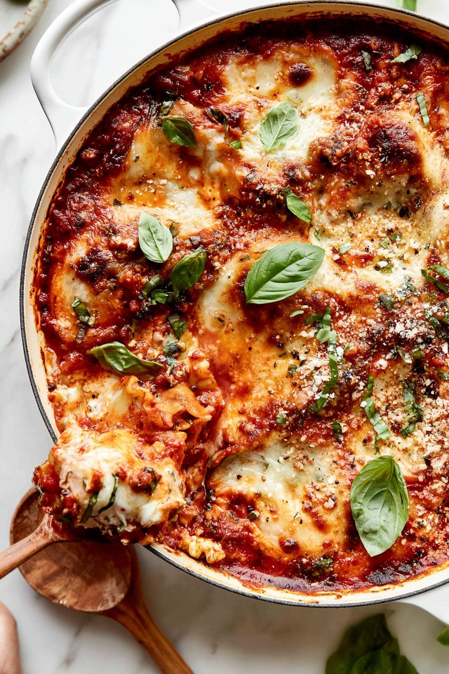 Easy One-Skillet Zucchini Lasagna