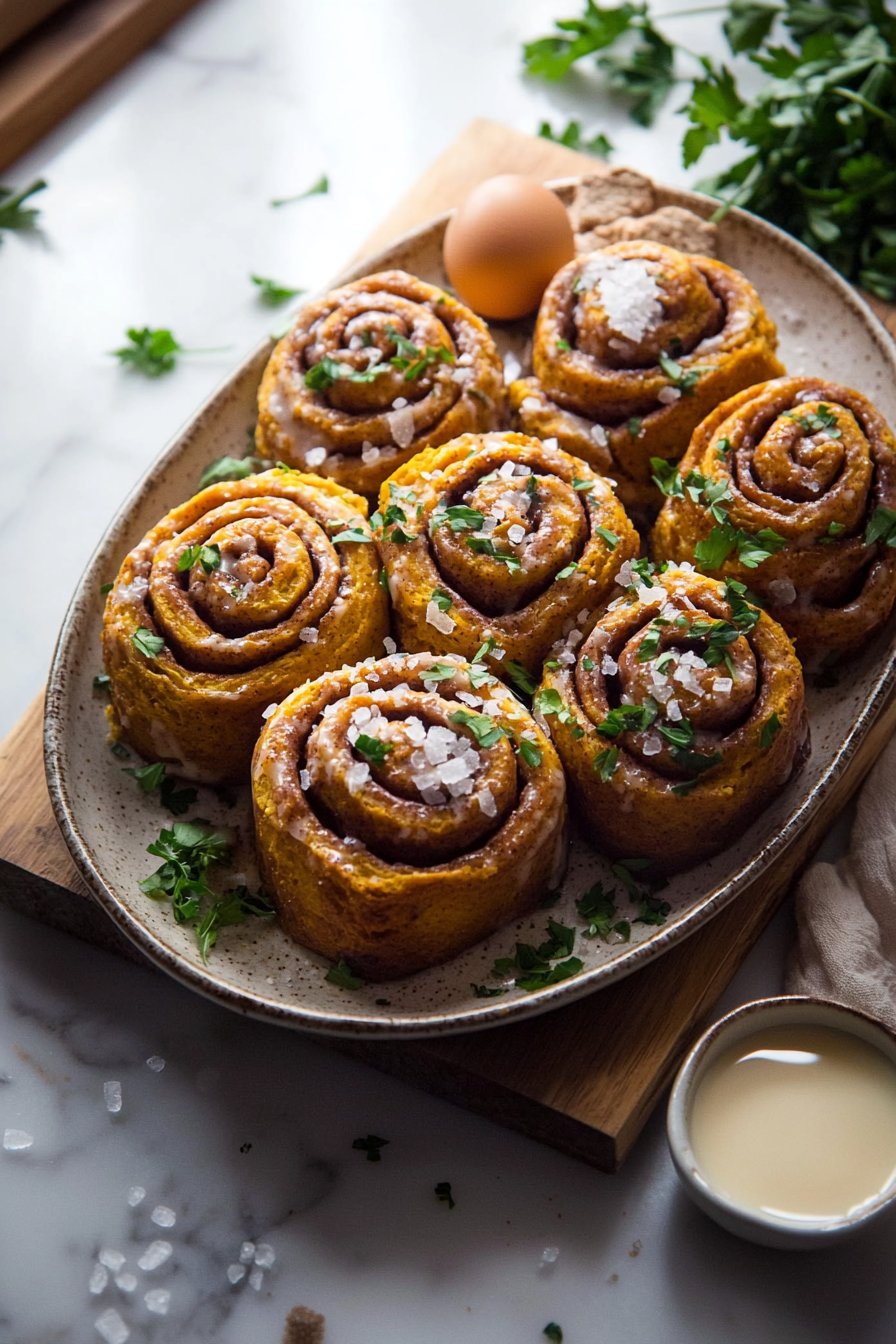 Pumpkin Spice Cinnamon Rolls