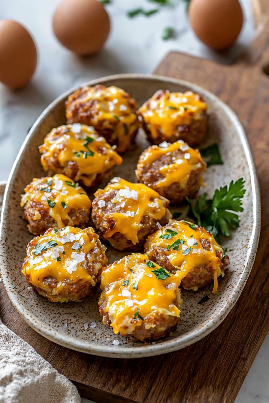 Cheesy Sausage Hashbrown Bites