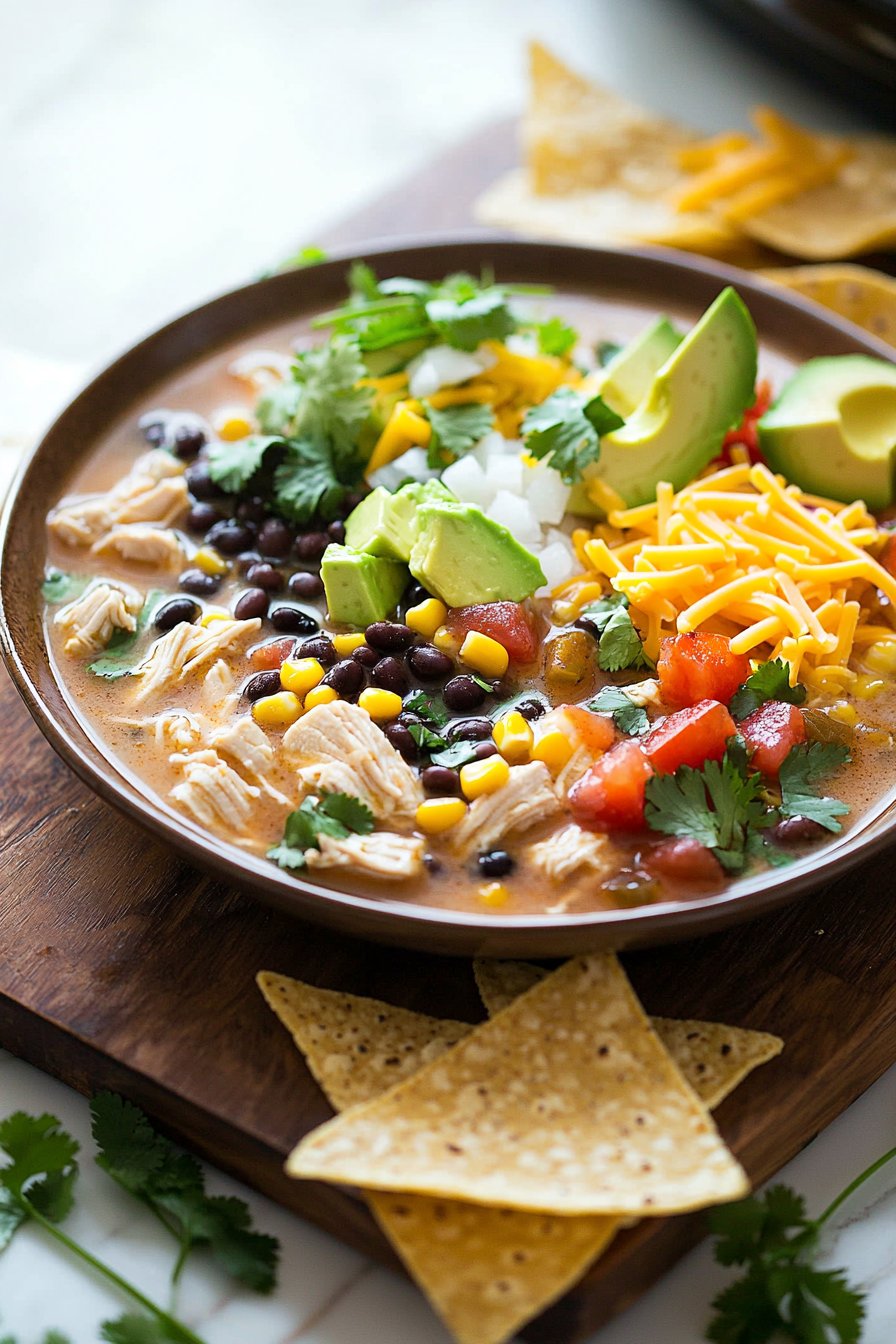 Crock Pot Chicken Tortilla Soup